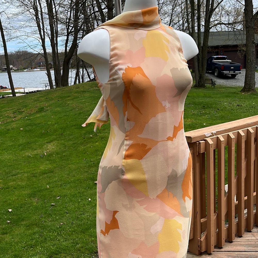 Linda Allard Ellen Tracy vtg sheath dress 6 - Picture 5 of 11